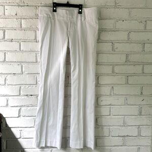 Alice + Olivia White Wide Leg Trousers size 4